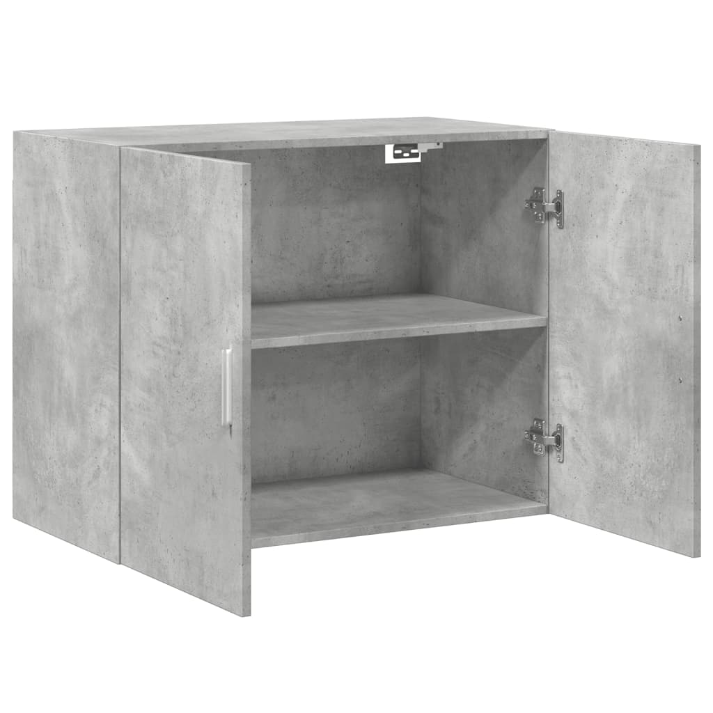 vidaXL Armario de pared madera ingeniería gris hormigón 80x42,5x64 cm