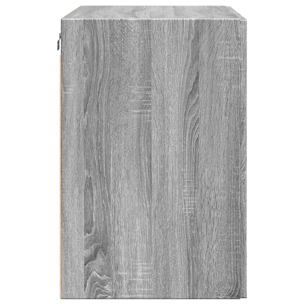 vidaXL Armario de pared madera de ingeniería gris Sonoma 80x42,5x64 cm