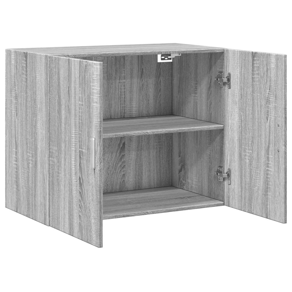 vidaXL Armario de pared madera de ingeniería gris Sonoma 80x42,5x64 cm