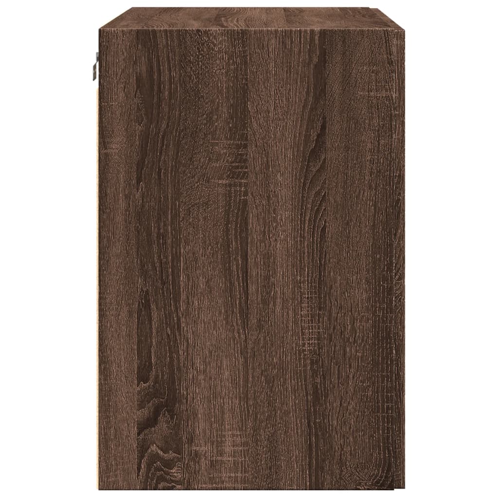 vidaXL Armario de pared madera ingeniería marrón roble 80x42,5x64 cm