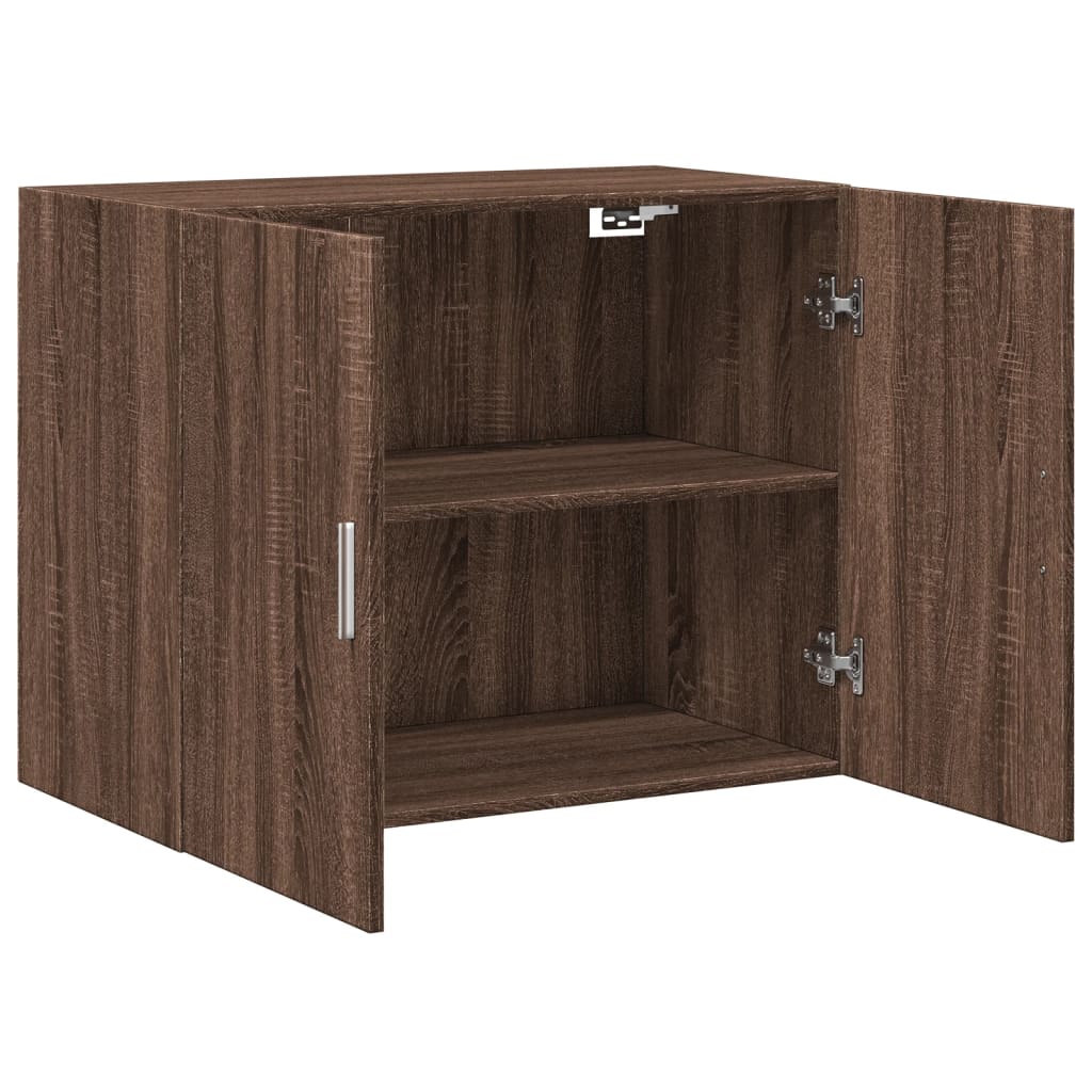 vidaXL Armario de pared madera ingeniería marrón roble 80x42,5x64 cm