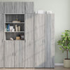 vidaXL Armario estrecho madera ingeniería gris Sonoma 30x42,5x225 cm