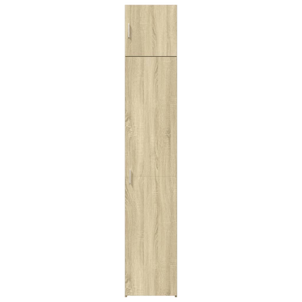 vidaXL Armario estrecho madera ingeniería roble Sonoma 40x42,5x225 cm