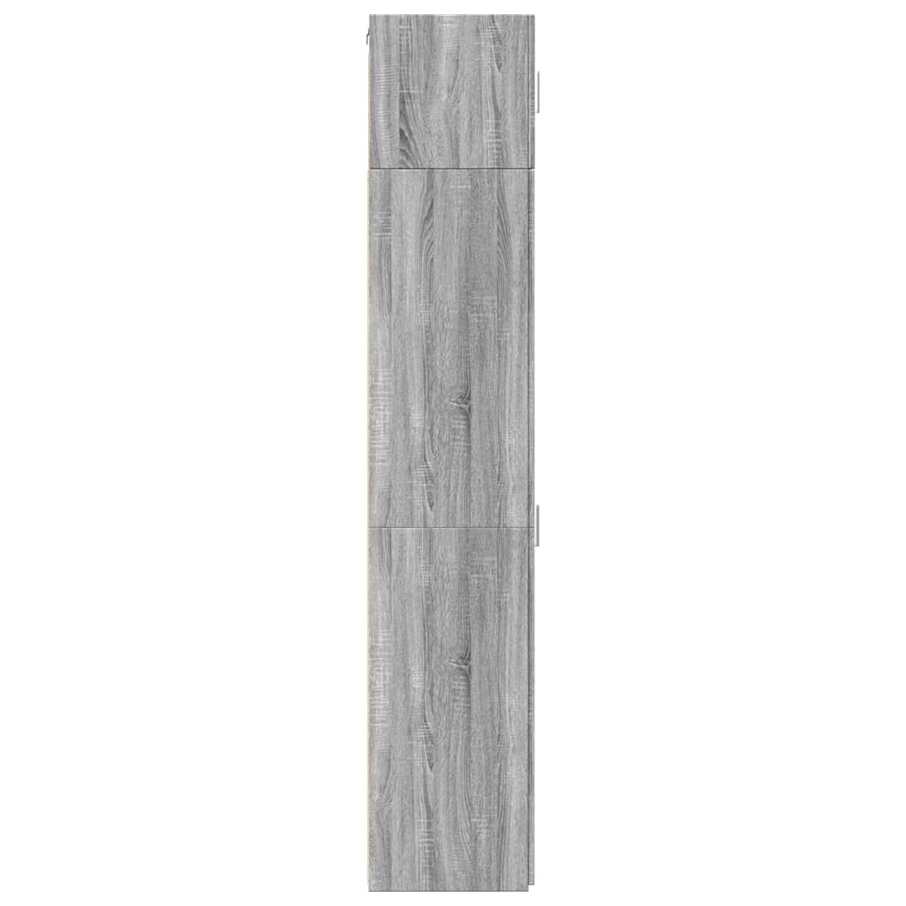 vidaXL Armario estrecho madera ingeniería gris Sonoma 40x42,5x225 cm