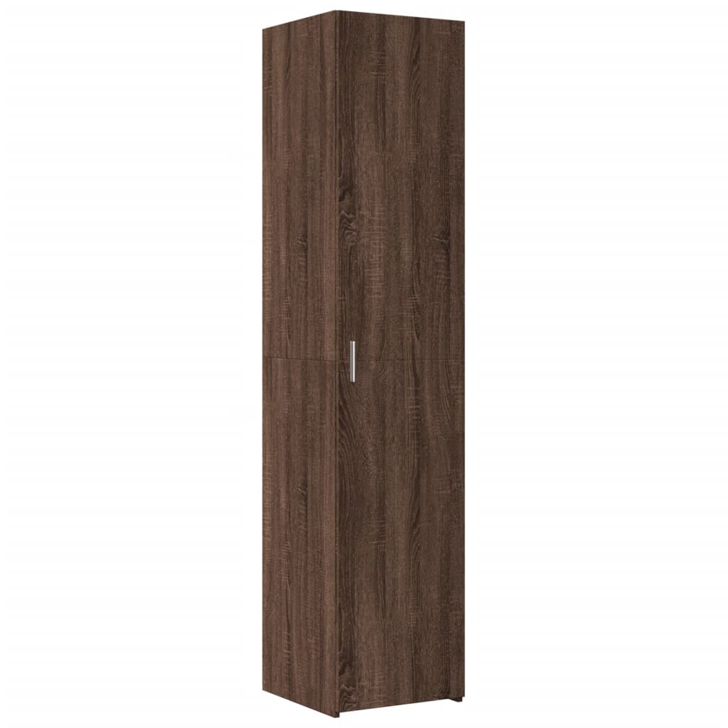 vidaXL Armario estrecho madera ingeniería marrón roble 40x42,5x225 cm