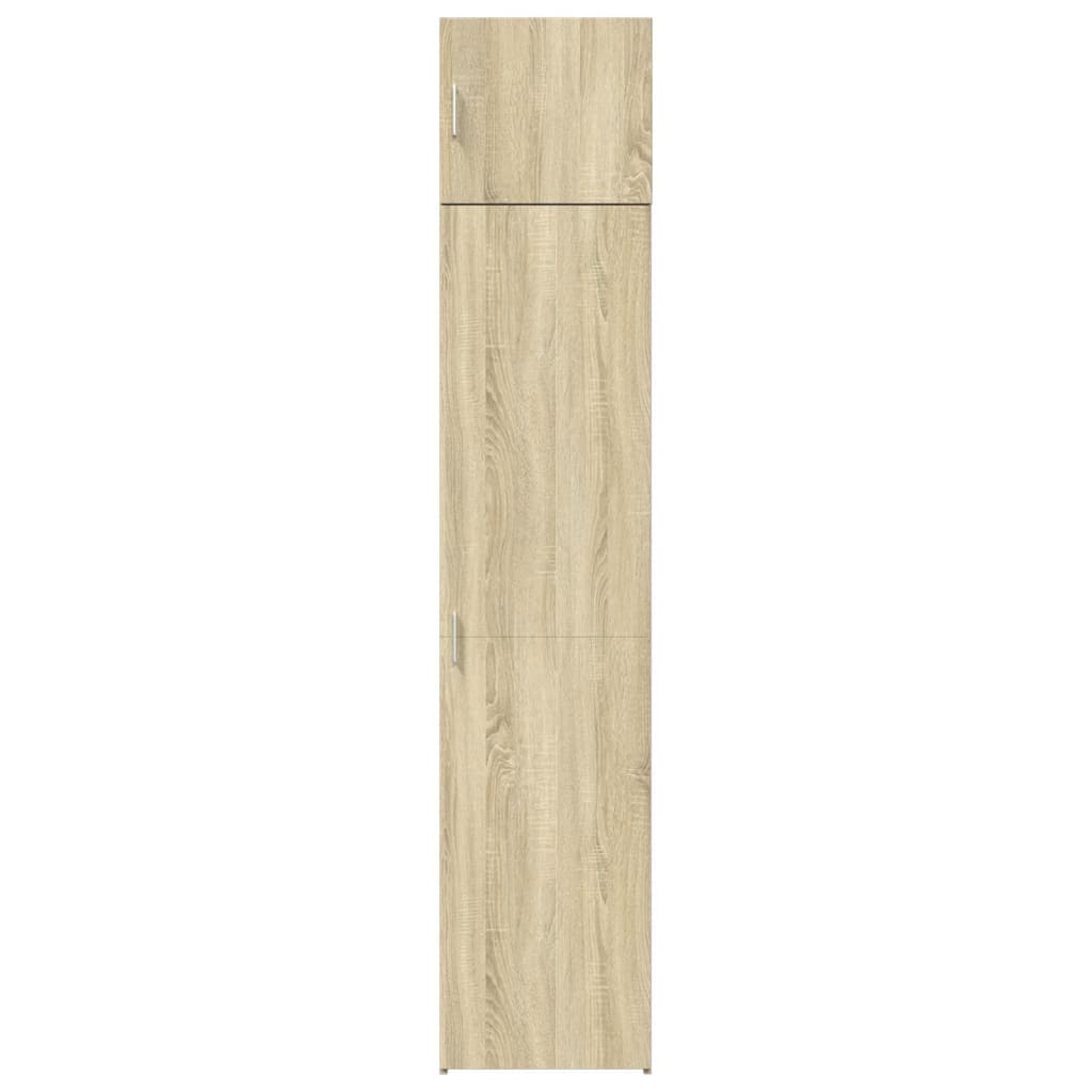 vidaXL Armario estrecho madera ingeniería roble Sonoma 45x42,5x225 cm