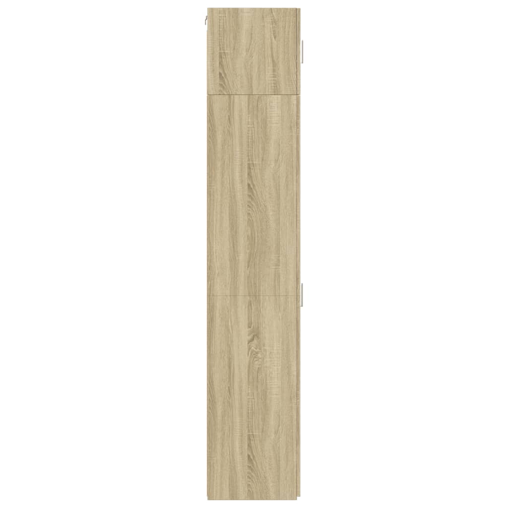 vidaXL Armario estrecho madera ingeniería roble Sonoma 45x42,5x225 cm