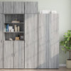 vidaXL Armario estrecho madera ingeniería gris Sonoma 45x42,5x225 cm