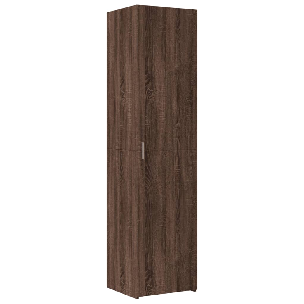 vidaXL Armario estrecho madera ingeniería marrón roble 45x42,5x225 cm