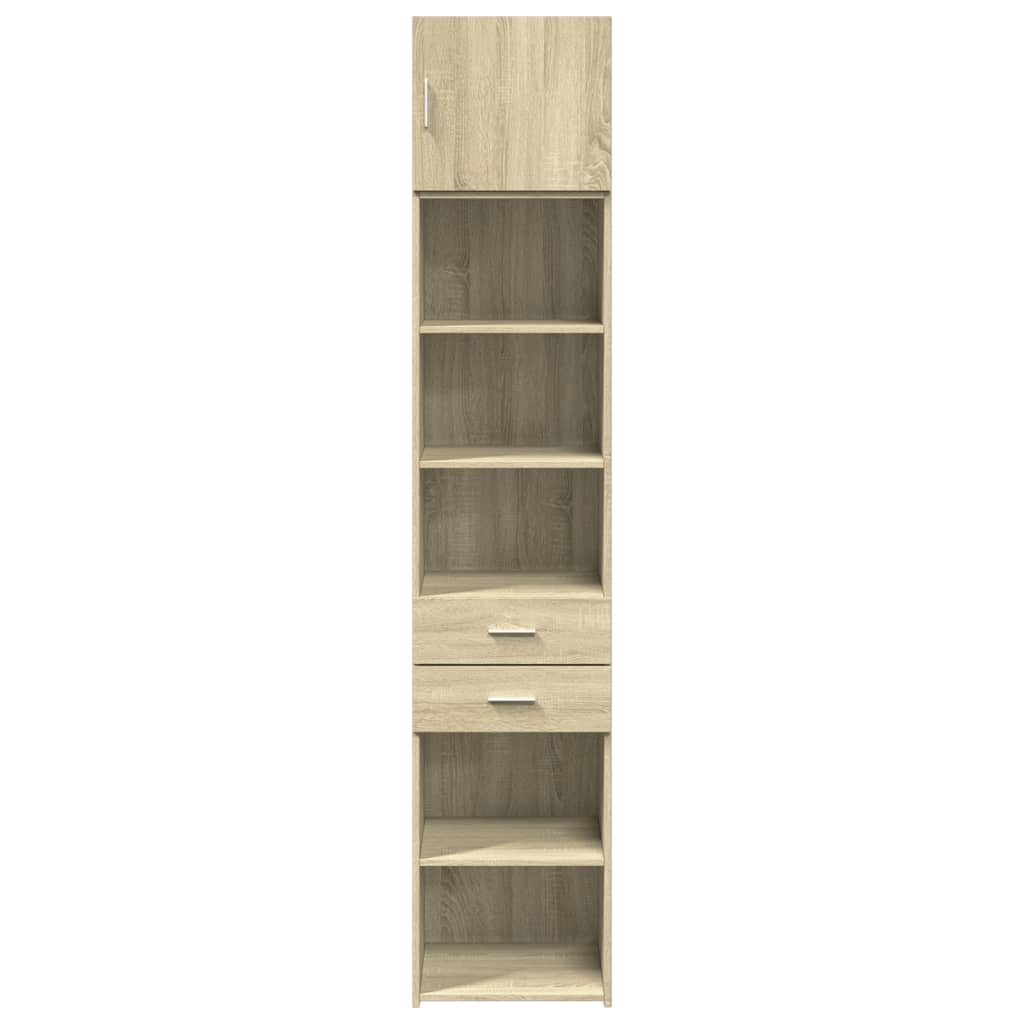 vidaXL Armario estrecho madera ingeniería roble Sonoma 45x42,5x225 cm