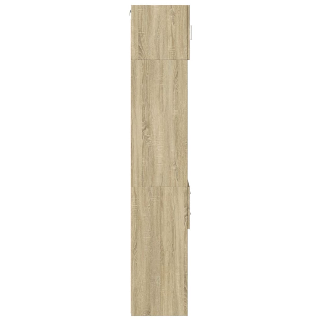 vidaXL Armario estrecho madera ingeniería roble Sonoma 45x42,5x225 cm