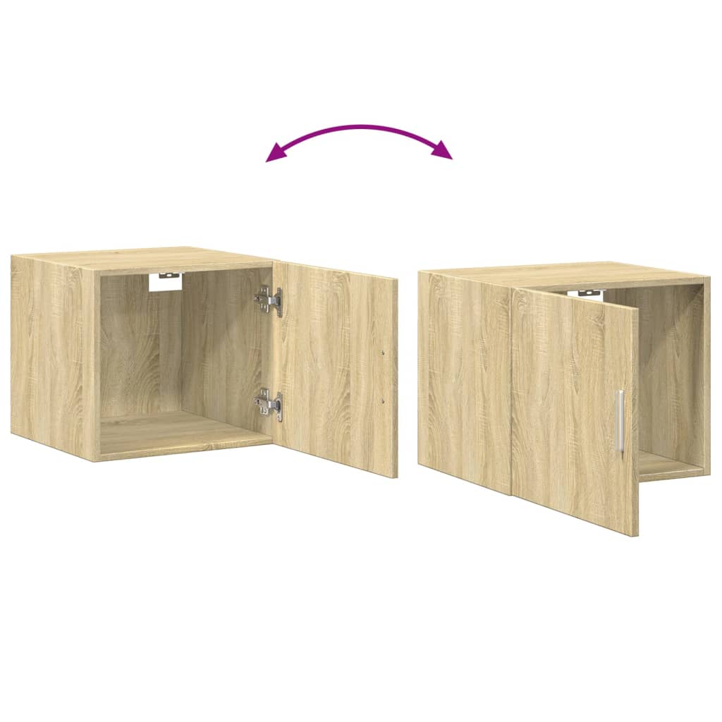 vidaXL Armario estrecho madera ingeniería roble Sonoma 45x42,5x225 cm