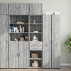 vidaXL Armario estrecho madera ingeniería gris Sonoma 45x42,5x225 cm