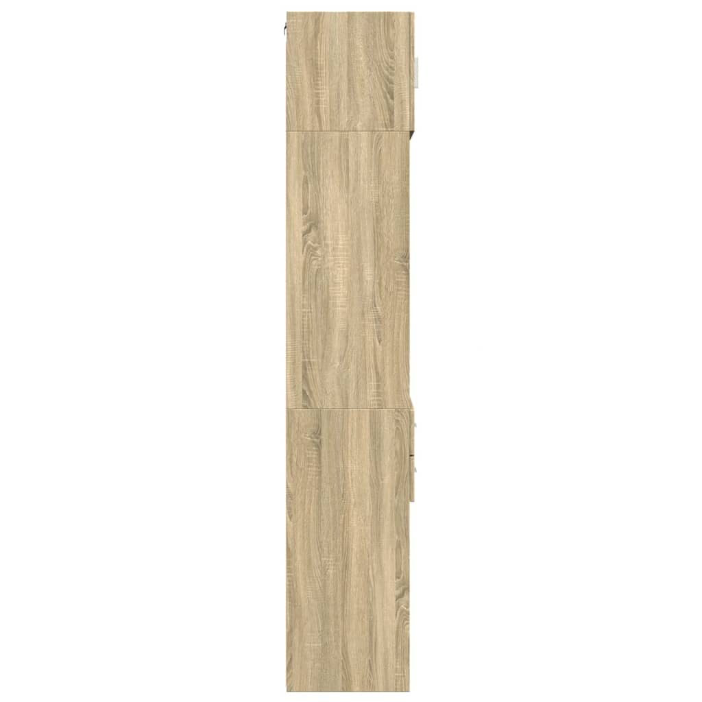 vidaXL Armario estrecho madera ingeniería roble Sonoma 50x42,5x225 cm