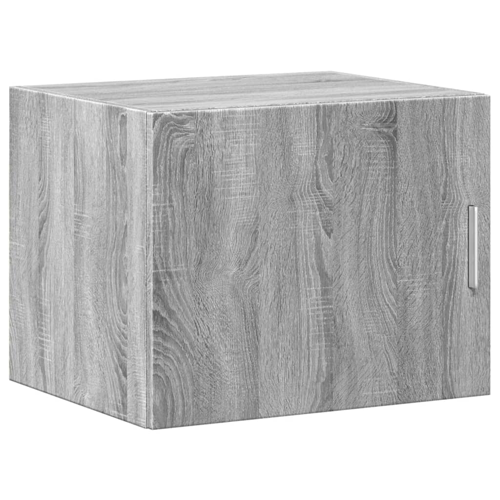 vidaXL Armario estrecho madera ingeniería gris Sonoma 50x42,5x225 cm