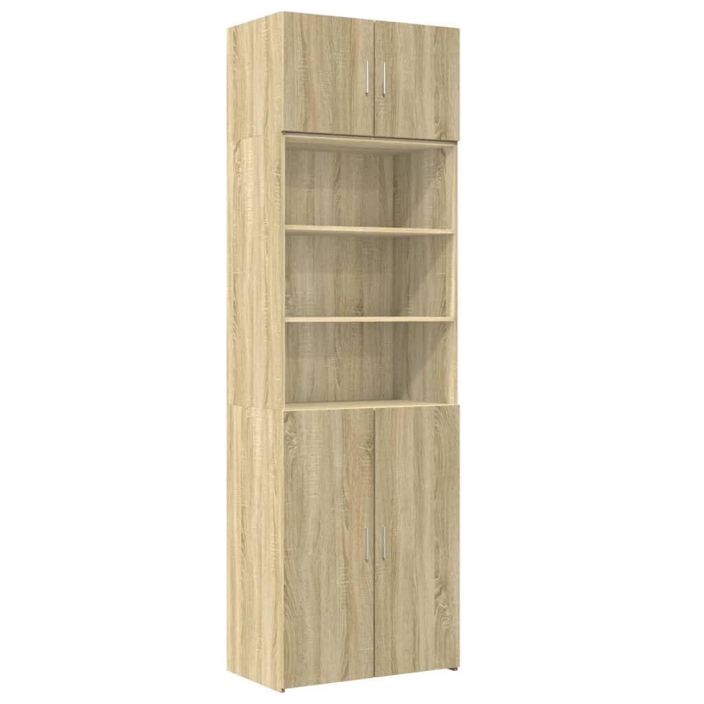 vidaXL Armario de madera de ingeniería roble Sonoma 70x42,5x225 cm