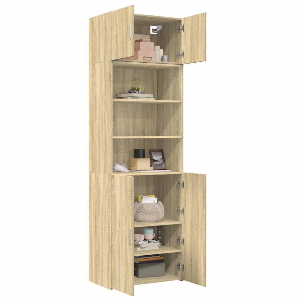 vidaXL Armario de madera de ingeniería roble Sonoma 70x42,5x225 cm