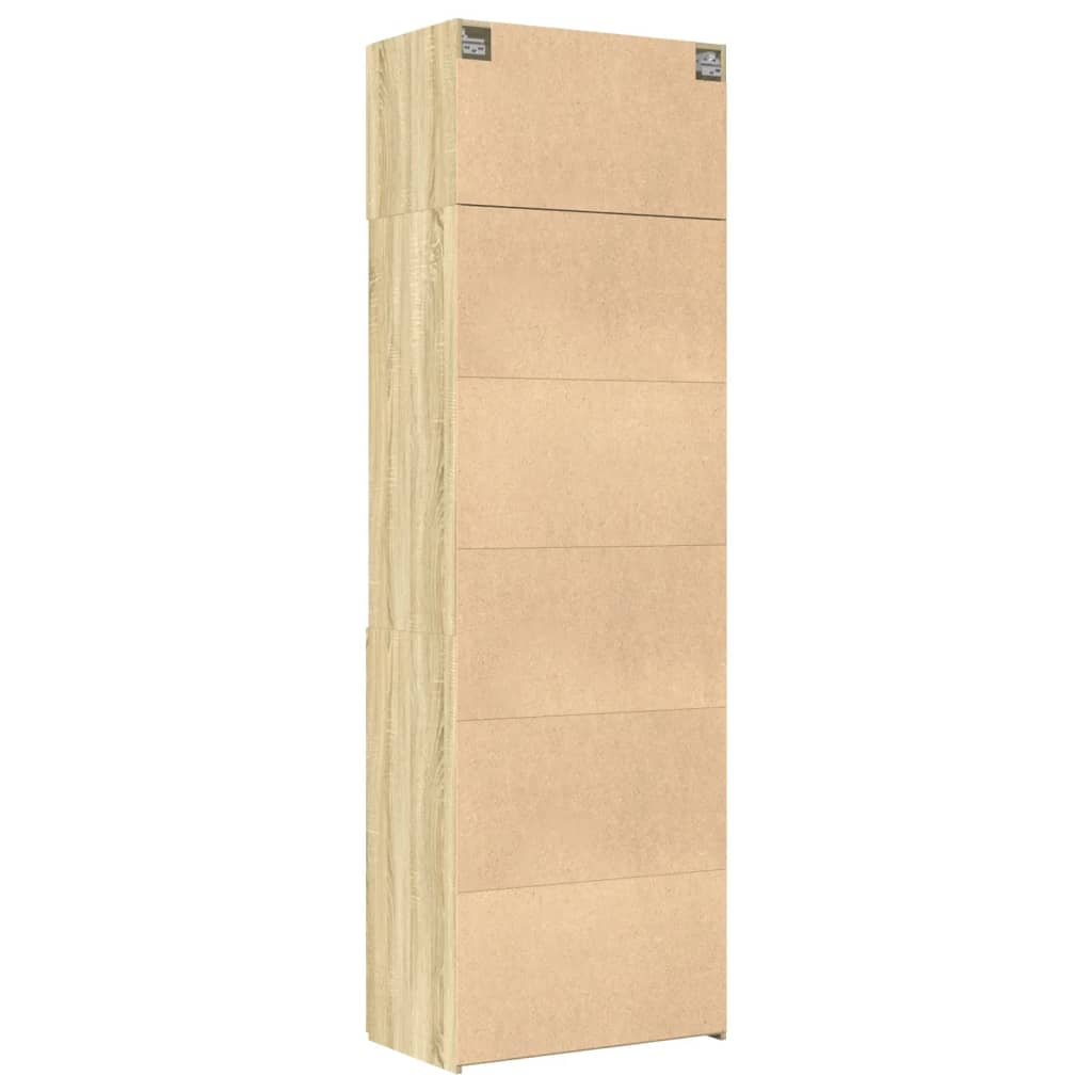 vidaXL Armario de madera de ingeniería roble Sonoma 70x42,5x225 cm