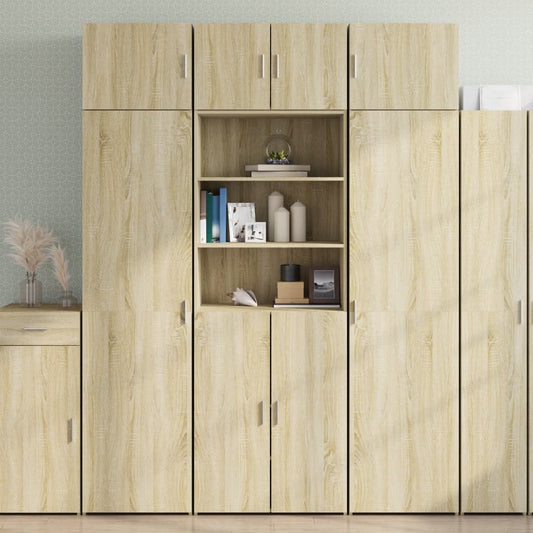 vidaXL Armario de madera de ingeniería roble Sonoma 70x42,5x225 cm