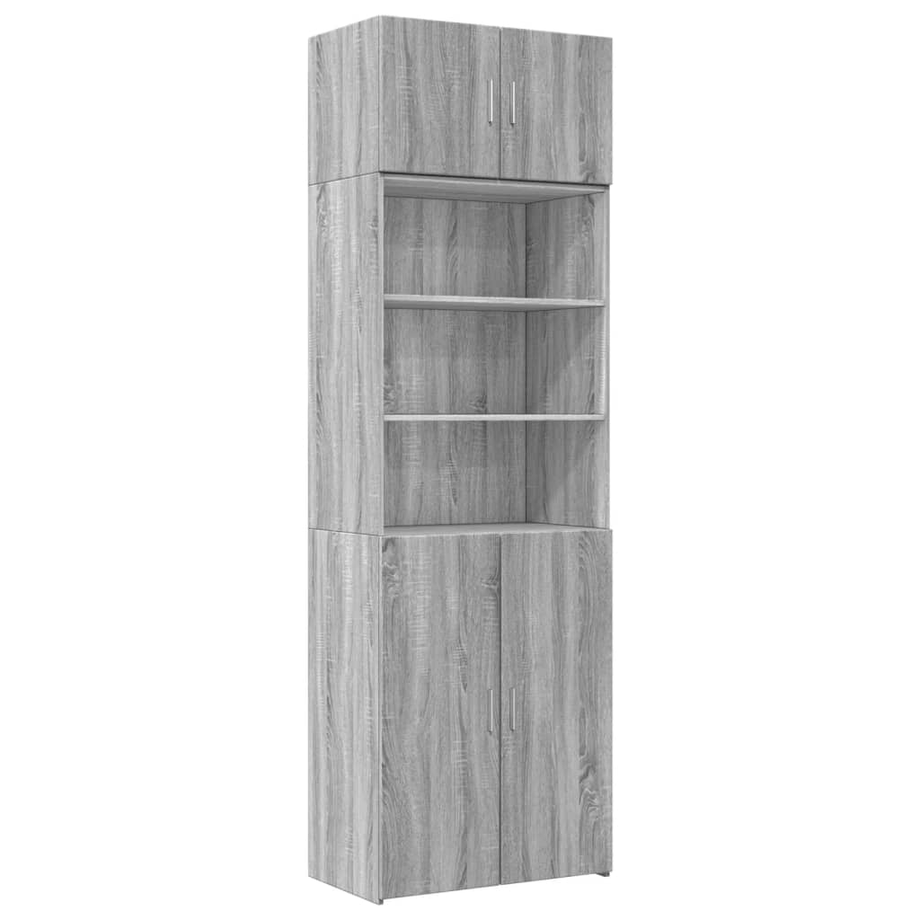 vidaXL Armario de madera ingeniería gris Sonoma 70x42,5x225 cm