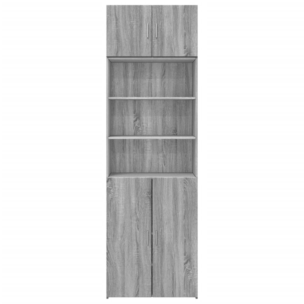 vidaXL Armario de madera ingeniería gris Sonoma 70x42,5x225 cm