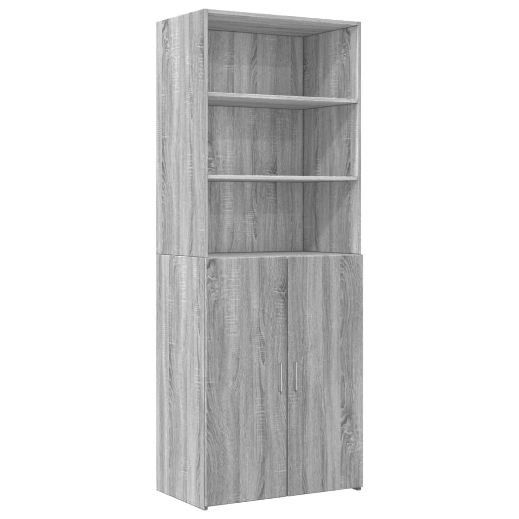 vidaXL Armario de madera ingeniería gris Sonoma 70x42,5x225 cm