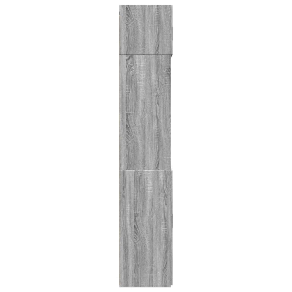 vidaXL Armario de madera ingeniería gris Sonoma 70x42,5x225 cm