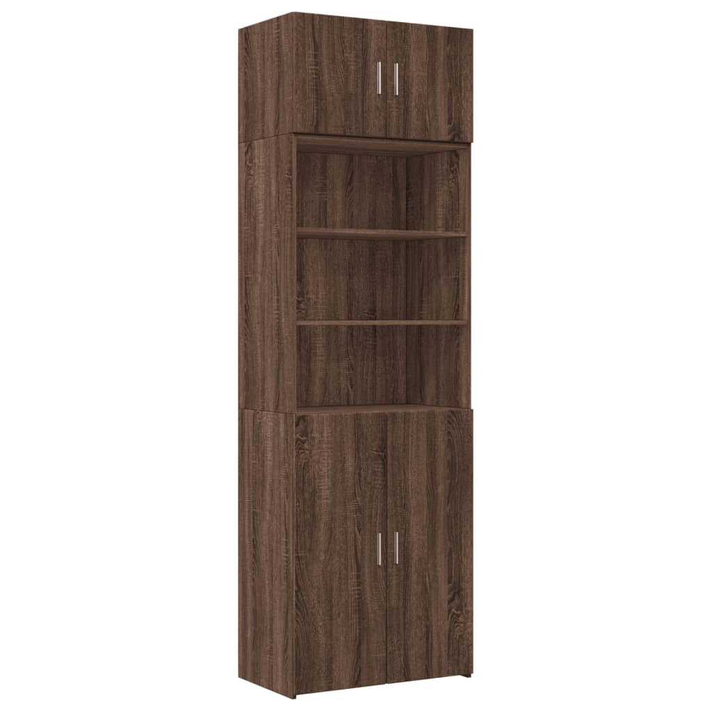 vidaXL Armario de madera ingeniería marrón roble 70x42,5x225 cm