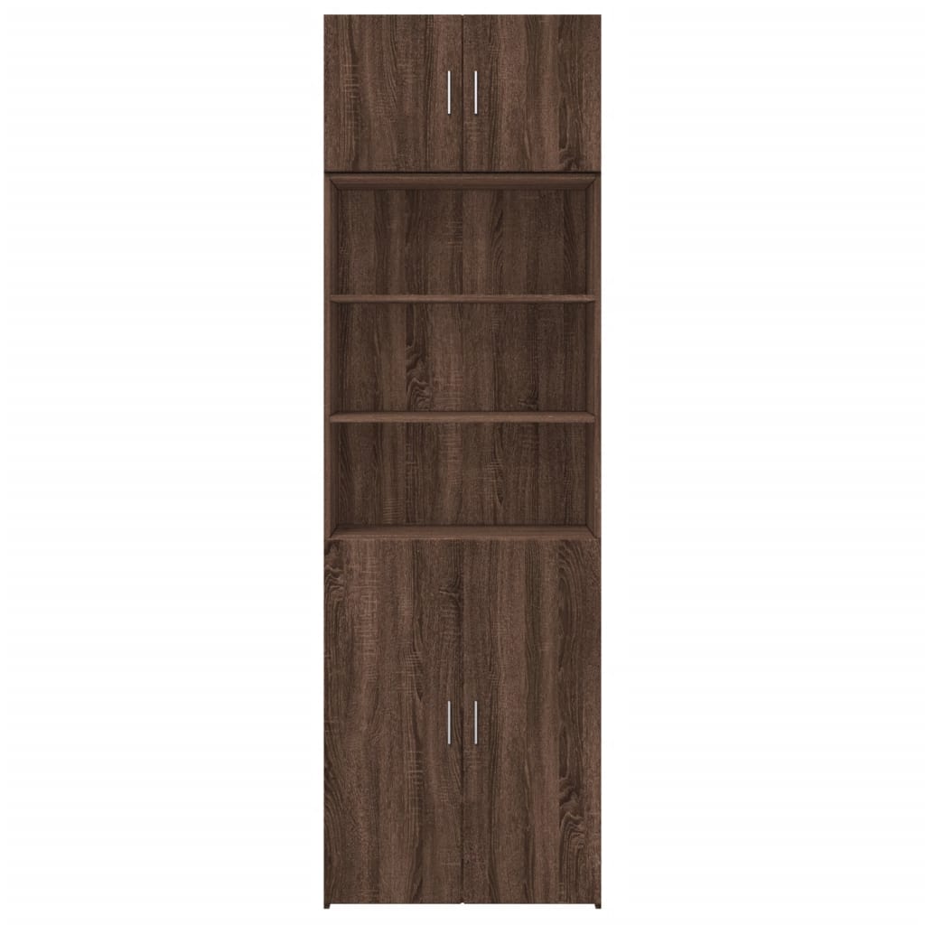 vidaXL Armario de madera ingeniería marrón roble 70x42,5x225 cm