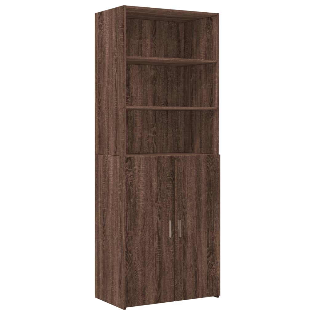 vidaXL Armario de madera ingeniería marrón roble 70x42,5x225 cm