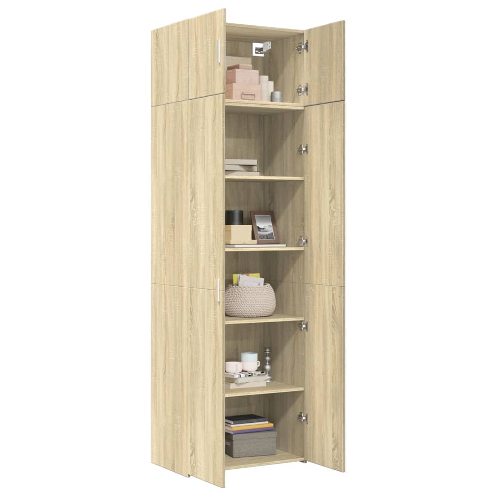 vidaXL Armario de madera de ingeniería roble Sonoma 70x42,5x225 cm