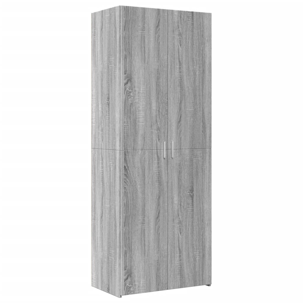 vidaXL Armario de madera ingeniería gris Sonoma 70x42,5x225 cm