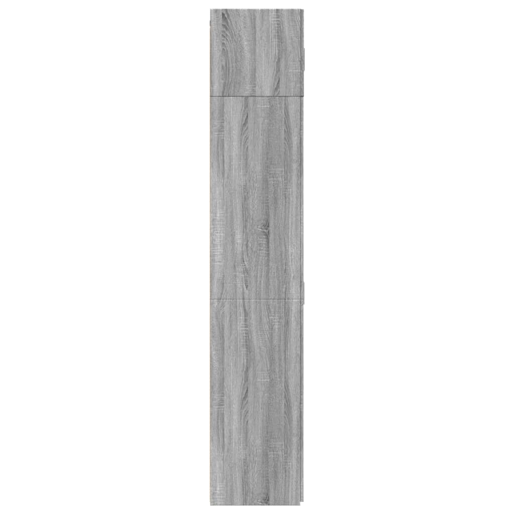 vidaXL Armario de madera ingeniería gris Sonoma 70x42,5x225 cm