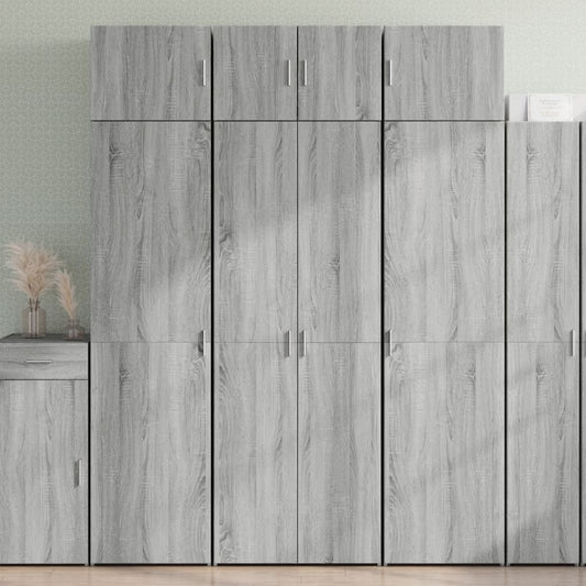 vidaXL Armario de madera ingeniería gris Sonoma 70x42,5x225 cm