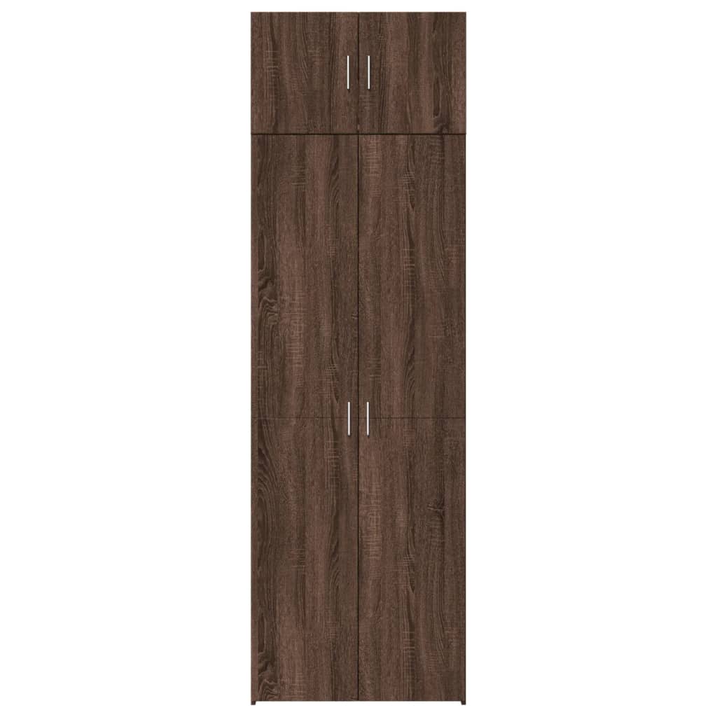 vidaXL Armario de madera ingeniería marrón roble 70x42,5x225 cm