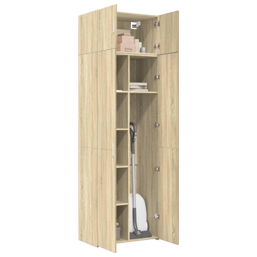 vidaXL Armario de madera de ingeniería roble Sonoma 70x42,5x225 cm