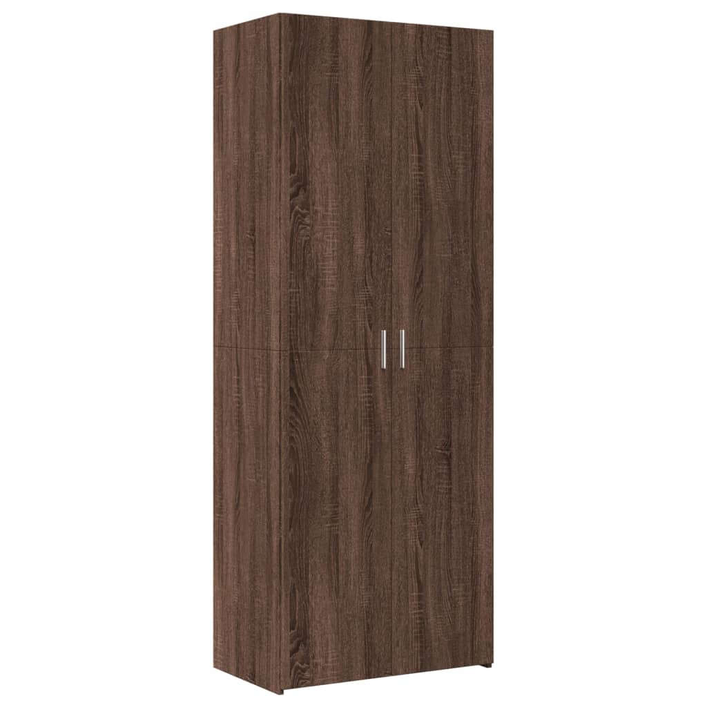 vidaXL Armario de madera ingeniería marrón roble 70x42,5x225 cm