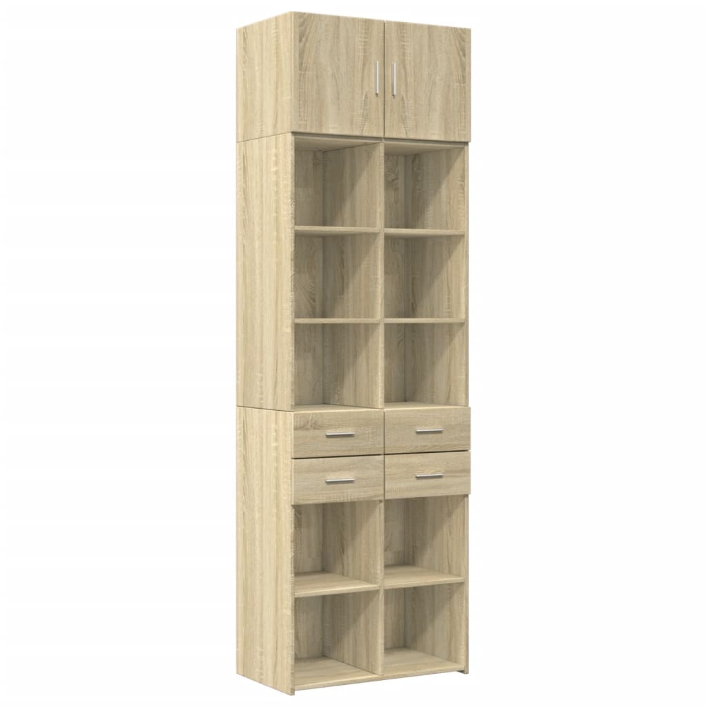 vidaXL Armario de madera de ingeniería roble Sonoma 70x42,5x225 cm