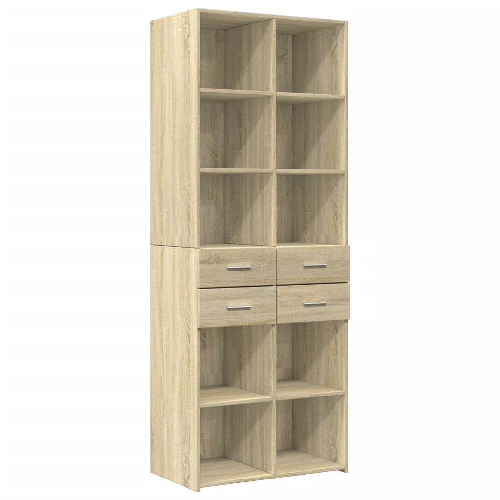 vidaXL Armario de madera de ingeniería roble Sonoma 70x42,5x225 cm