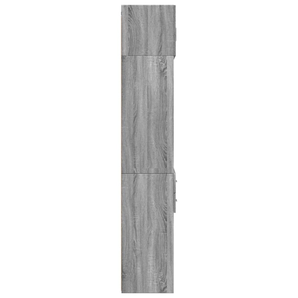 vidaXL Armario de madera ingeniería gris Sonoma 70x42,5x225 cm