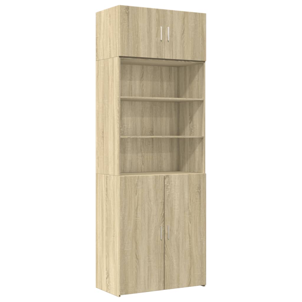 vidaXL Armario de madera de ingeniería roble Sonoma 80x42,5x225 cm