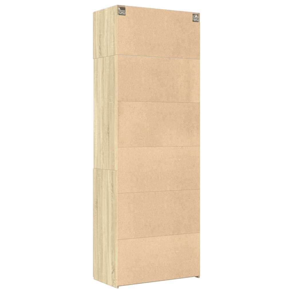 vidaXL Armario de madera de ingeniería roble Sonoma 80x42,5x225 cm