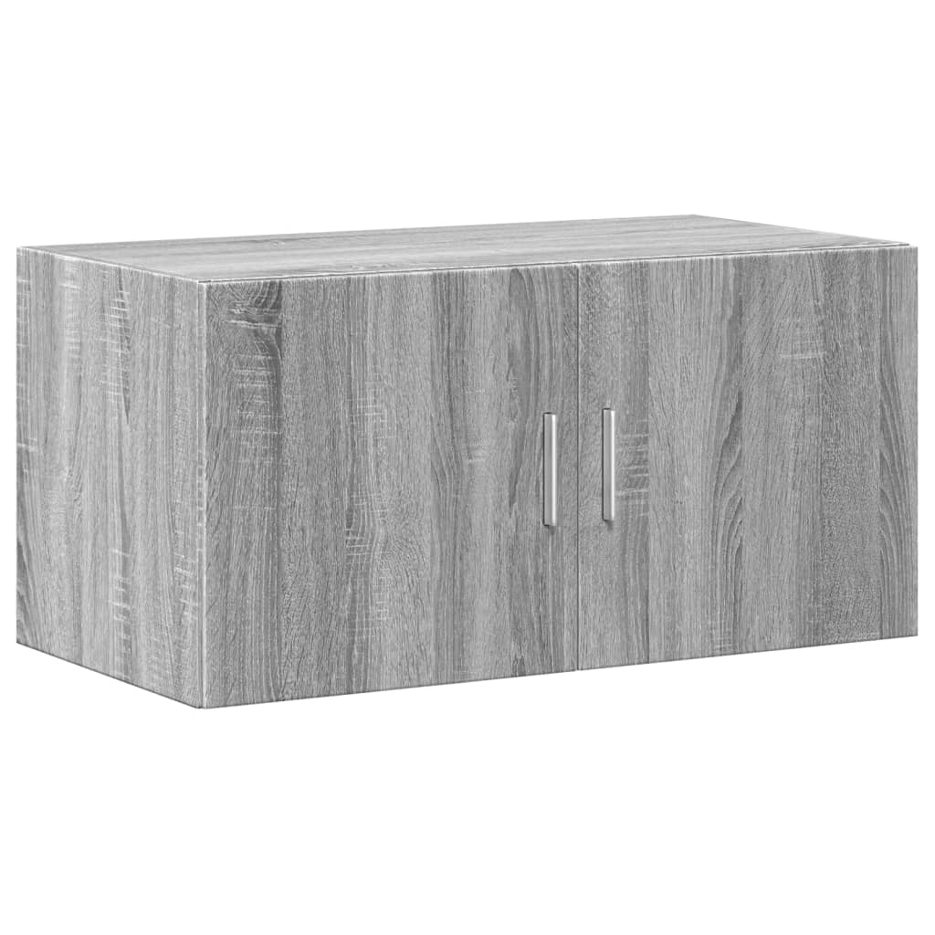 vidaXL Armario de madera ingeniería gris Sonoma 80x42,5x225 cm