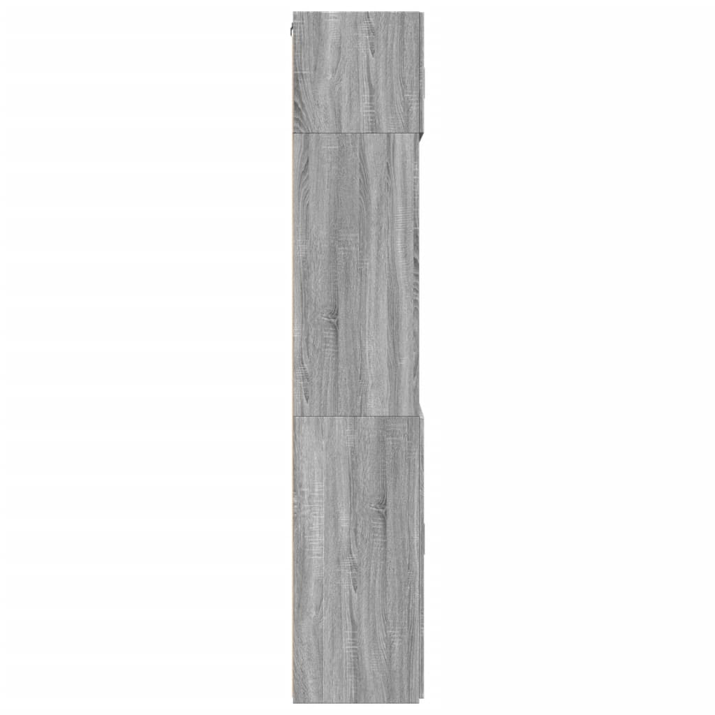 vidaXL Armario de madera ingeniería gris Sonoma 80x42,5x225 cm