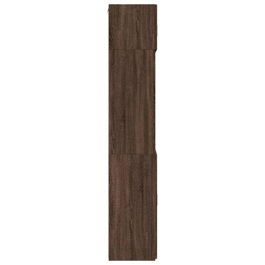 vidaXL Armario de madera de ingeniería marrón roble 80x42,5x225 cm