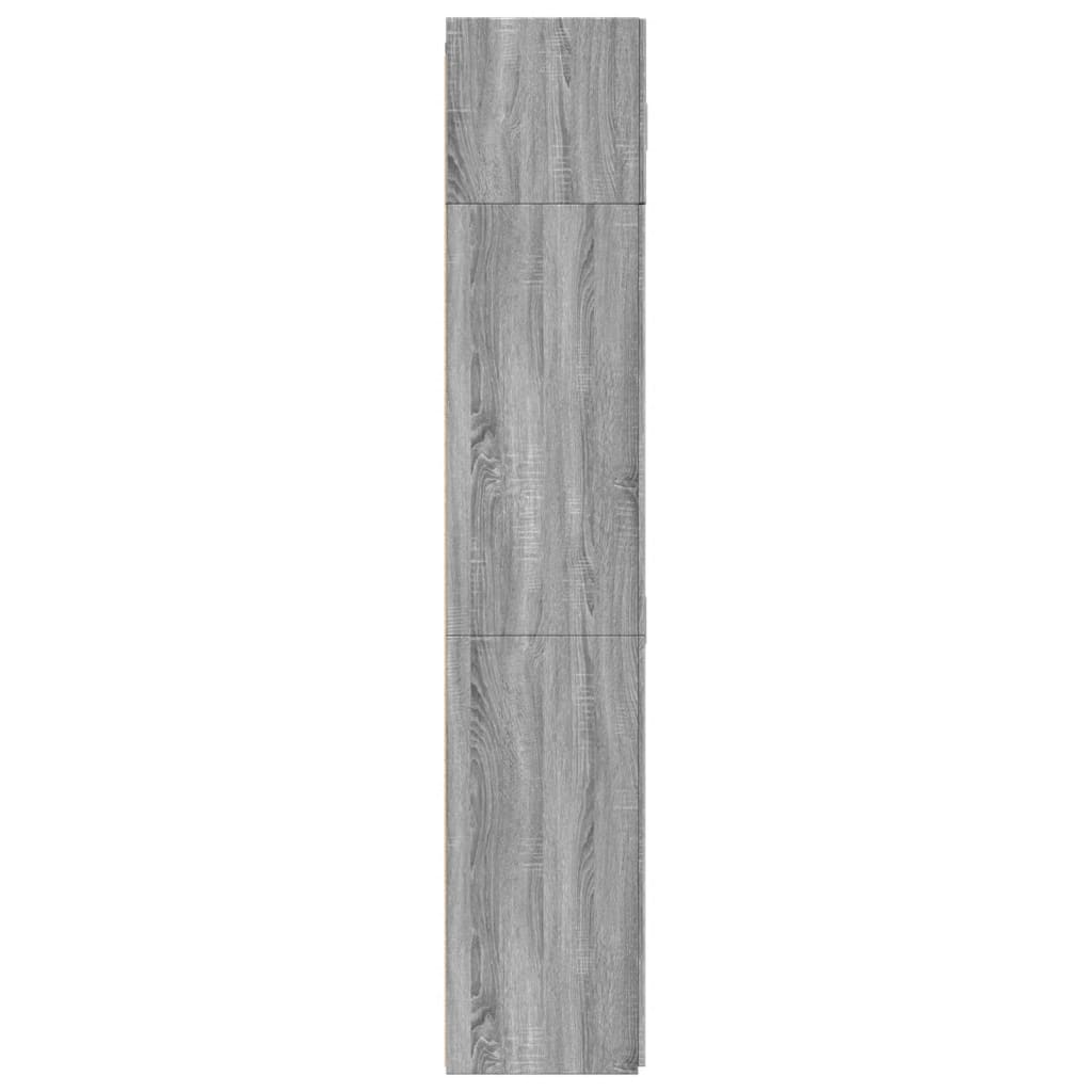 vidaXL Armario de madera ingeniería gris Sonoma 80x42,5x225 cm