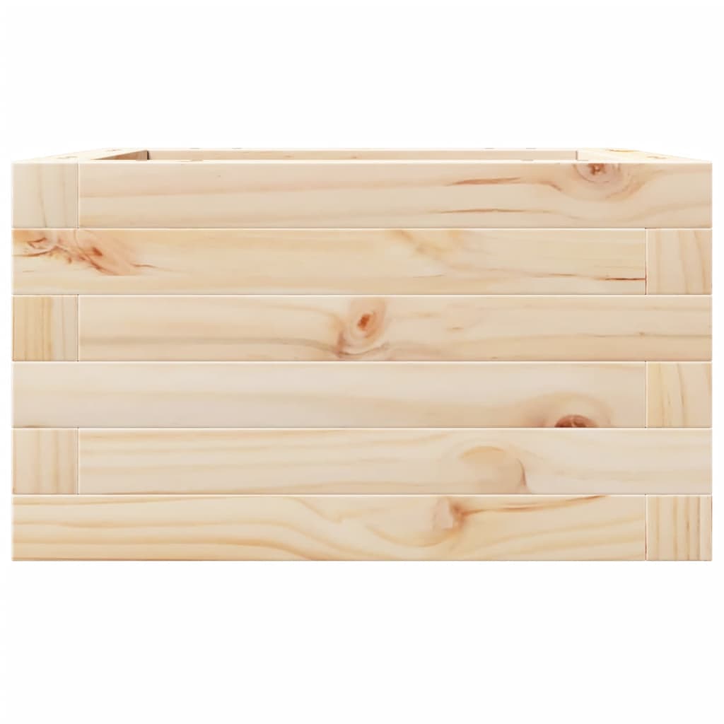 vidaXL Jardinera de madera maciza de pino 40x40x23 cm