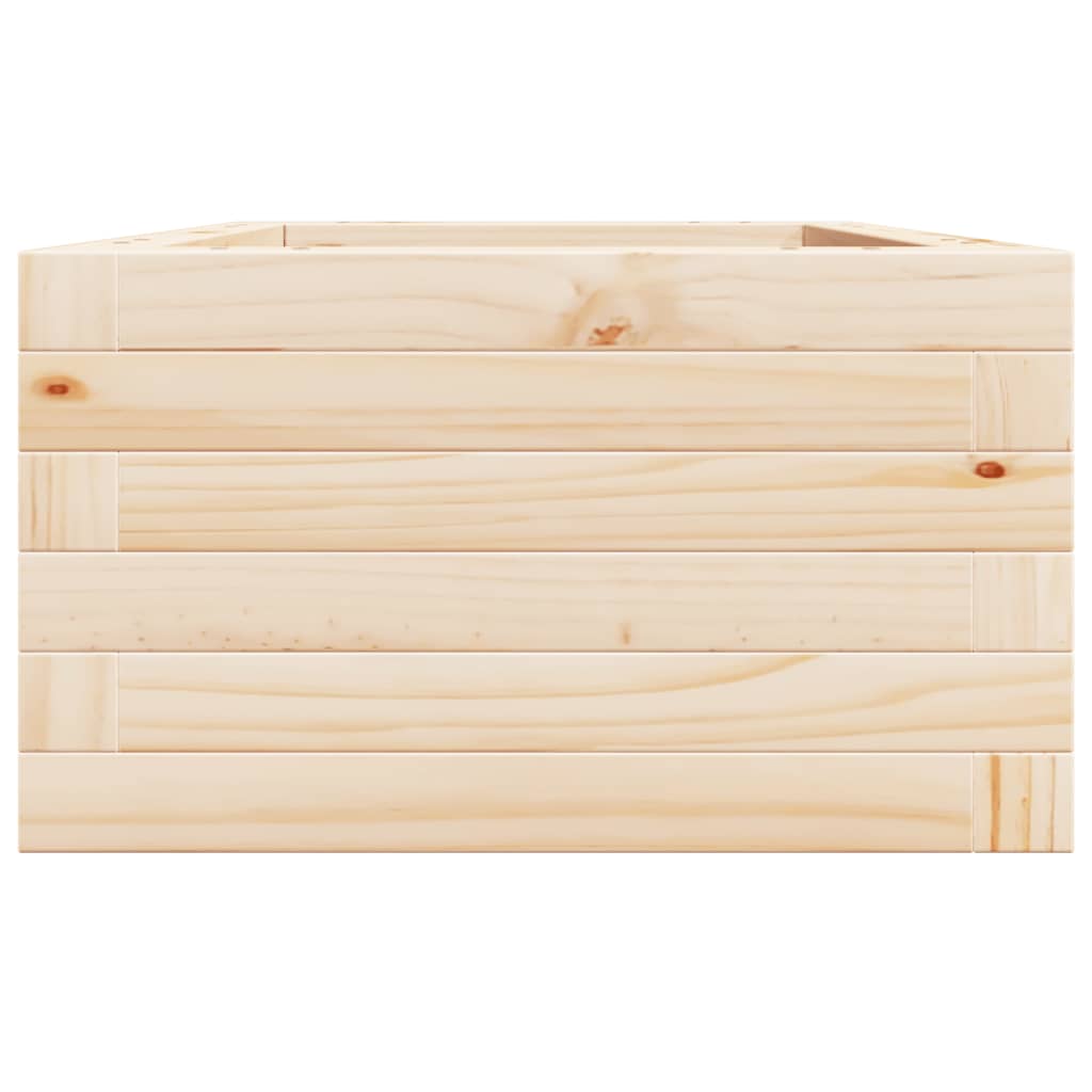 vidaXL Jardinera de madera maciza de pino 40x40x23 cm