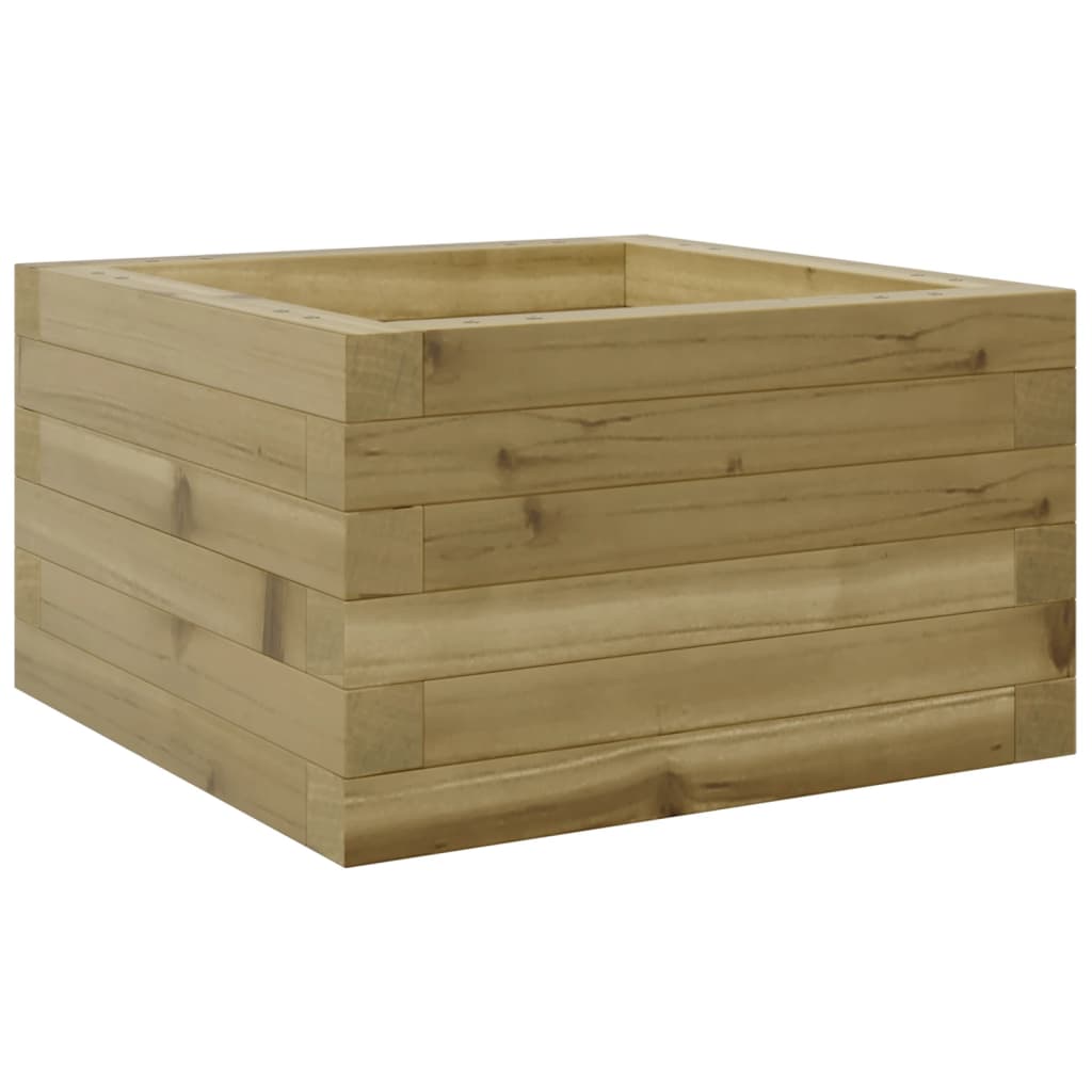 vidaXL Jardinera de madera de pino impregnada 40x40x23 cm