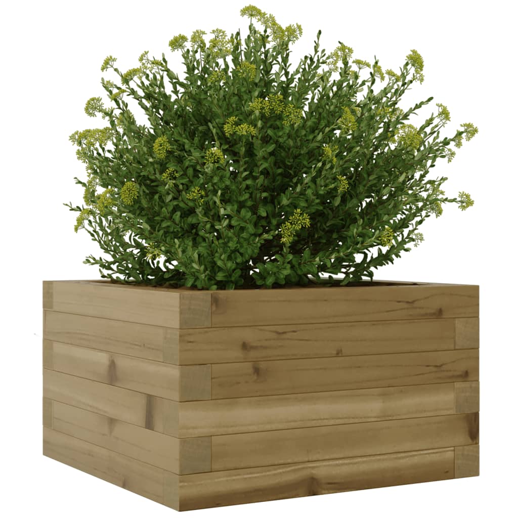 vidaXL Jardinera de madera de pino impregnada 40x40x23 cm